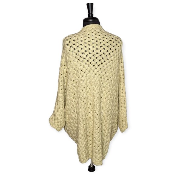 Life Is Beautiful Light Tan Knit Cardigan One Size Fits All - Picture 8 of 12